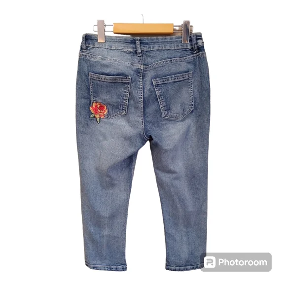Embroidered Blue Jeans - Picture 2 of 6
